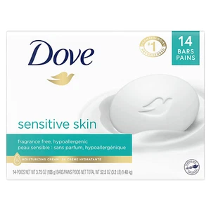 Beauty Bar More Moisturizing than Bar Soap for Softer Skin, Fragrance-Free, Hypo - Picture 1 of 12