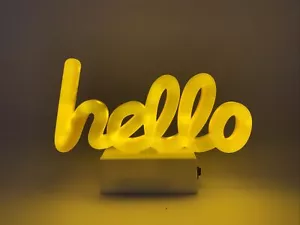"LockerMate magnetisches Hallo Neonlicht - 7"" x 5" - Bild 1 von 4