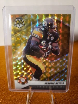 2021 Panini Mosaic Jerome Bettis Gold Reactive Pittsburgh Steelers - Image 1 of 2