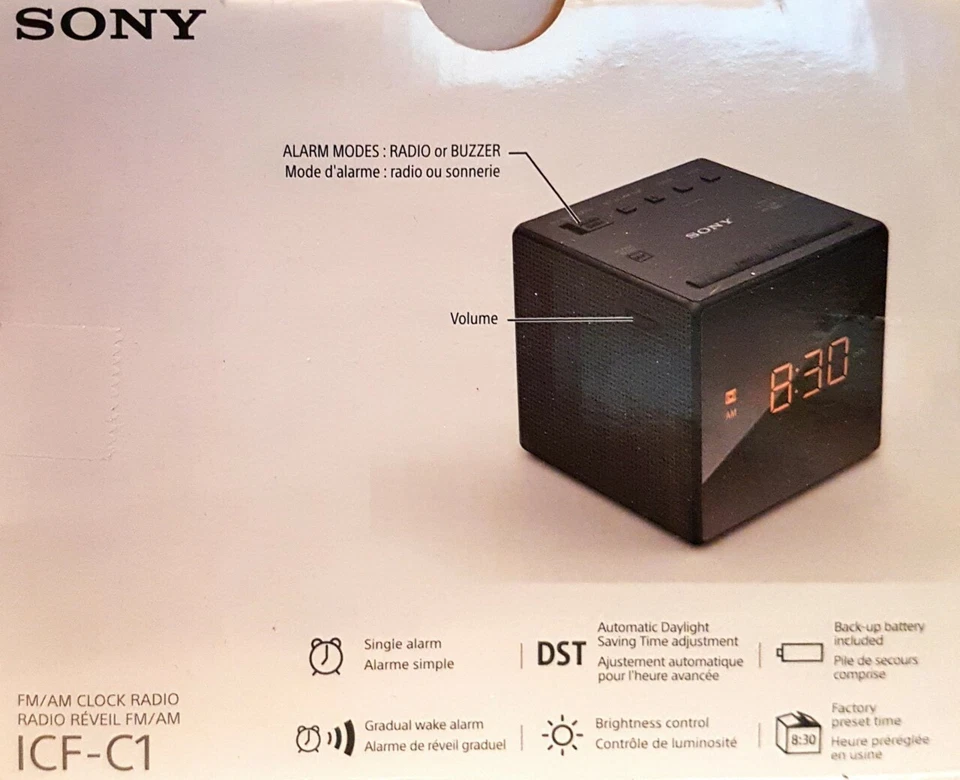 Sony Icfc1white Icfc1 Alarm Clock Radio White