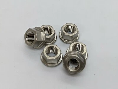 Dadi a pignone posteriori in acciaio inox M10-1,25p flangia esagonale liscia - Immagine 1 di 2