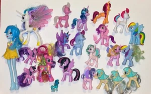 My Little Pony Used Lot Of 22 MLP Plastic Figurine Toys - Picture 1 of 13
