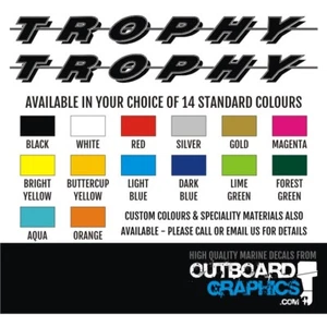 Pair of 6ft long Bayliner Trophy sticker/decals - Bild 1 von 1