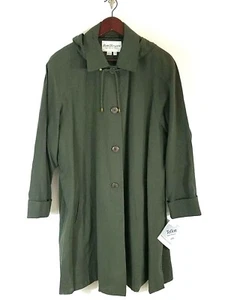Norm Thompson Escape from The Ordinary Plus 3X Woman’s Green Pea Coat NWT - Picture 1 of 15