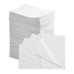 ValdentUSA White Triple Layer Disposable Towels Tattoo Bibs 18x13 - Pack of 125 - Picture 1 of 8