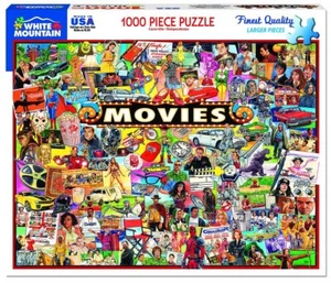 White Mountain Movies 1000 piece jigsaw puzzle 760mm x 610mm - Picture 1 of 1