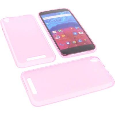 Trousse Pour Archos Core 55 Coque De Protection TPU En Caoutchouc Rose - Photo 1/4