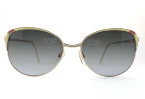 occhiali da sole Safilo vintage donna modello 214 colore oro/giallo/rosso - Foto 1 di 5