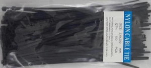 Fascetta per cavi in nylon nero 8" filo di plastica resistente - confezione da 100 pezzi - Foto 1 di 1
