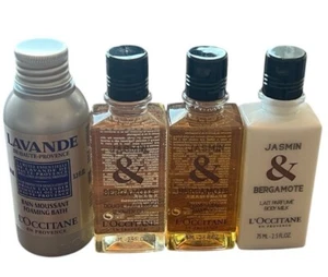 L’occitane en Provence Travel Set Shower Gel Shampoo Lotion Bubble Bath Lot - Picture 1 of 4