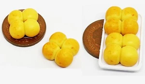 Dolls House Bread Rolls Set of 4 Handmade Bakery 1:12 Scale Miniature ML tumdee - Bild 1 von 8