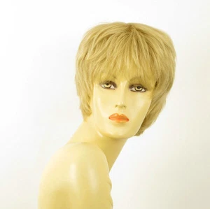 women's wig 100% natural hair short blonde ref SYLVIE 22 - Picture 1 of 9
