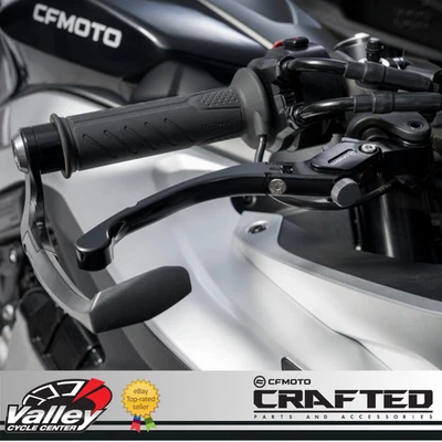 CFMoto 675SS & 675NK CNC Billet Aluminum Adjustable Lever Set Black Left & Right - Image 1 of 3