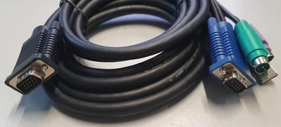 Digitus KVM-Kabel VGA - VGA-PS/2-USB, 3 Meter  AK82002 EAN: 4016032201168 neu - Bild 1 von 2