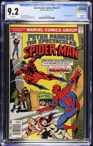Spectacular Spider-Man Peter Parker #1 CGC 9.2 White 1976 - Picture 1 of 2
