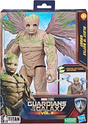 Marvel Guardians of The Galaxy V3 Deluxe Blast 'N Battle Groot Figure *NEW* - Image 1 of 4