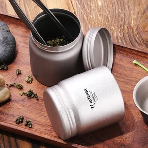 Premium Titanium Coffee Canister Keep Your Coffee Fresh and Flavourful - Picture 1 of 6