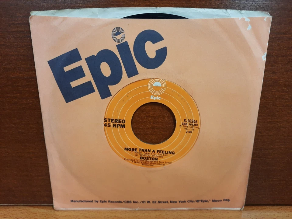 45 / Boston / 1976 / More Than A Feeling / Smokin' - Image 1 of 1