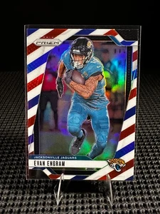 Evan Engram 2024 Panini Prizm Red White Blue RWB Prizm #132 Jaguars - Bild 1 von 2