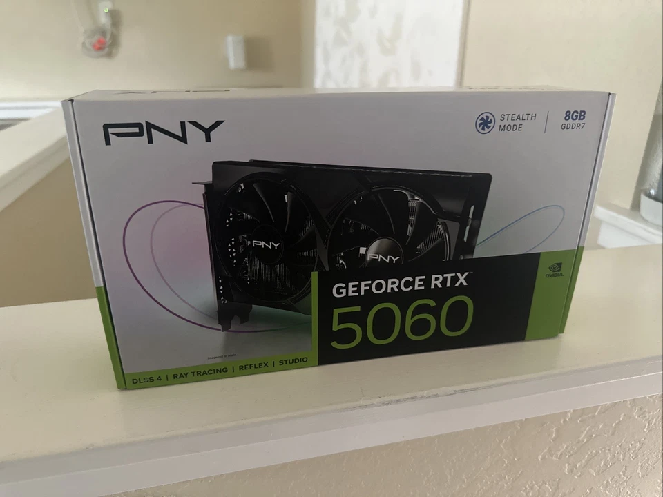 PNY NVIDIA GeForce RTX 5060 8GB Dual Fan Graphics Card VCG50608DFXPB1 - Image 1 of 1