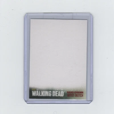 WALKING DEAD SEASON 4 BLANK SKETCH CARD    VHTF!! - Image 1 of 2