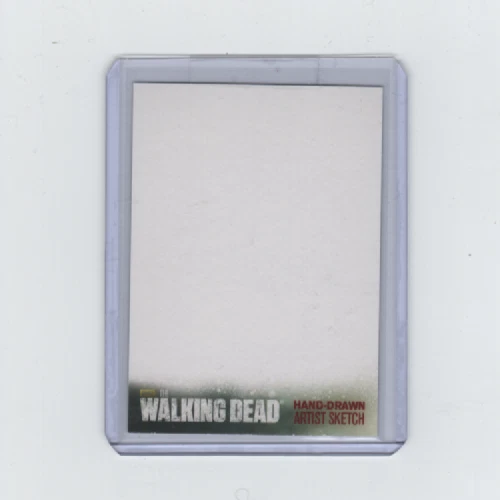 WALKING DEAD SEASON 4 BLANK SKETCH CARD    VHTF!! - Image 1 of 2
