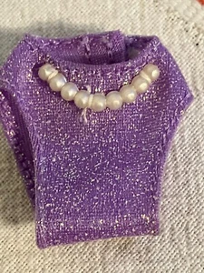 Muñeca Barbie KIRA PEARL BEACH 1997 de colección SOLO PARTE INFERIOR DE BIKINI PÚRPURA traje de baño - Imagen 1 de 10