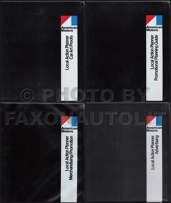 1971 AMC Ad Planificador Originales en Caja 4 Vol Juego Amx Javelin Hornet - Imagen 1 de 2