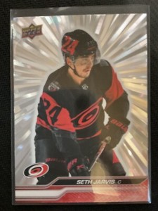 Seth Jarvis 2023-24 Upper Deck Outburst Silver Parallel Card #31  *