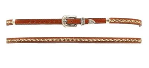 M&F Western Mens Hatband Braided Hair Brown 0274802 - Picture 1 of 1
