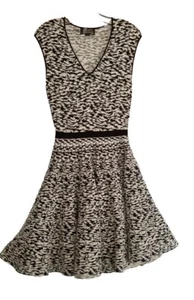 Giambattista Valli Wool Cashmere Dress Size XS Black & White A14 SV1020 Italian - Picture 1 of 3