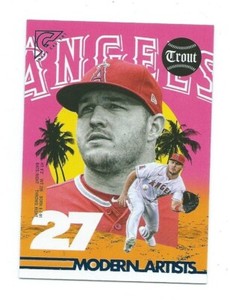 2022 Topps Gallery-Mike Trout Modern Artists /99-Los Angeles Angels