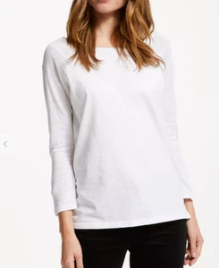 Raglan Sleeve Slub Cotton body Linen sleeves T-Shirt John Lewis CA418 - Picture 1 of 8