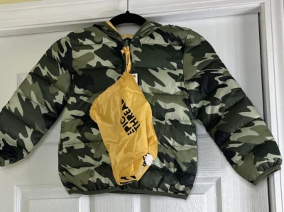 Epic Threads Boy Packabe Pals Jacket Camo Water Resistant Green Black Size 5 NWT - Image 1 of 4