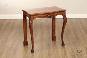 Antique French Carved Walnut Console Table - Picture 1 of 11