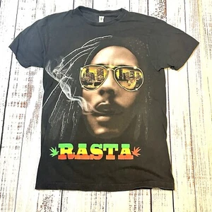 Bob Marley RASTA Reggae S&L Classic Dreads Smoke Shades City Reflection Man Med - Imagen 1 de 8