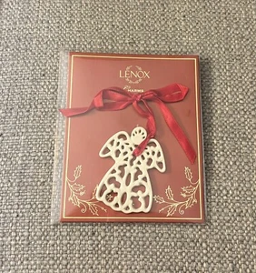 Lenox 2003 Fino Marfil Hueso China Ángel Dije Árbol de Navidad Adorno con Paquete Original - Imagen 1 de 4