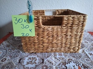 Korb Weide Rattan Seegras Aufbewahrungskorb Wäschekorb Aufbewahrungsbox Tip Top - Bild 1 von 4