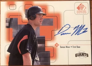 1999 SP Signature Edition Autographs Damon Minor #DaM San Francisco Giants - Picture 1 of 2