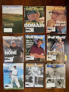 9 Vintage Golf World Magazines, 1995-1999 - Picture 1 of 2