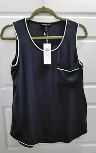 New Eileen Fisher Taupe 100% Silk Stretchy Tank Top sz L $238rt - Picture 1 of 4