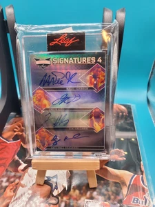 2022 Leaf Vibrance 4 Signatures Magic, Kidd, Tim and Penny Hardaway Autos #3/3 - Picture 1 of 3