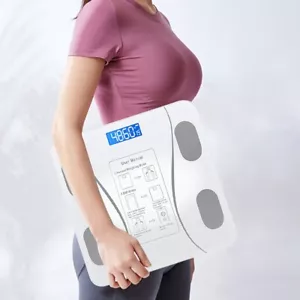 BATHROOM SCALES WEIGHING DIGITAL LCD ELECTRONIC HOME BODY GLASS SCALE WEIGHT - Picture 1 of 5