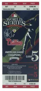 Geoff Jenkins Phillies Signed/Auto 2008 World Series Mini-Mega Ticket JSA 154588 - Picture 1 of 3