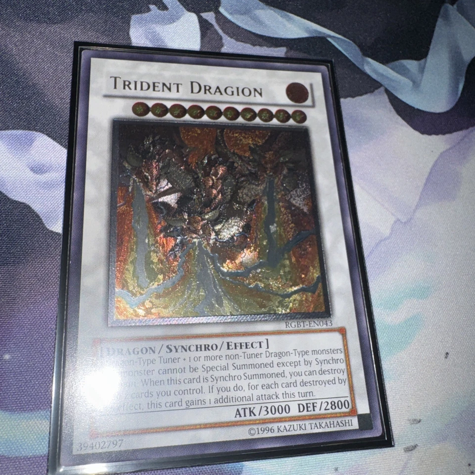 Yugioh Trident Dragion RGBT-EN043 Ultimate Rare Free Tracked Shipping - Image 1 of 4