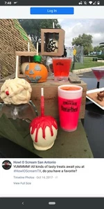 RARE LIMITED EDITION SeaWorld Howl-o-Scream Unearthed Promo GLOW BLOOD Cup - Bild 1 von 4