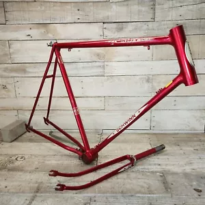 1980 Red Schwinn Varisty Frame Set 23" USA Chicago Vintage Road Bike Klunker - Picture 1 of 12