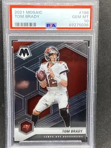 Tom Brady 2021 Panini Mosaic # 186 PSA 10 - Imagen 1 de 2