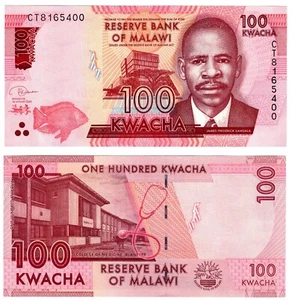 2020 Malawi P65e 100 Kwacha Banknote UNC - Picture 1 of 1