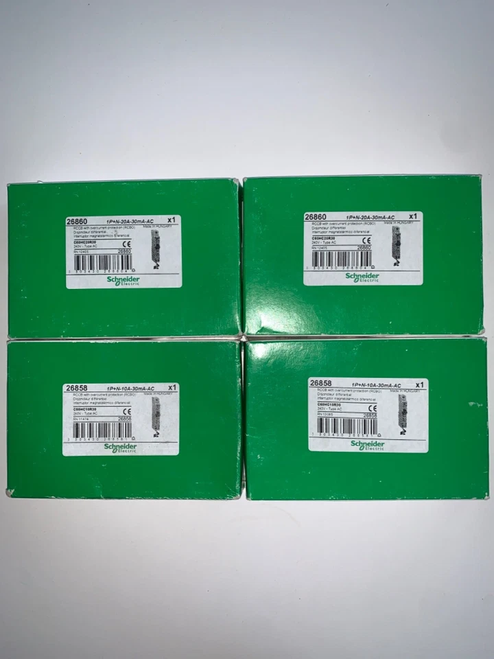 NEW Merlin Gerin Schneider C60H iC60H R30 RCBO 6a 10a 16a 20a 32a 45a VAT INCL - Image 1 of 1